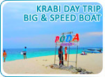 Krabi Day Trip by Big Boat and Speed Boat