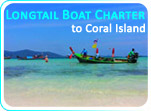 Longtail Boat Charter to Coral Island